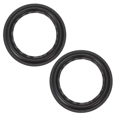 uxcell 8 Inch Speaker Foam Edge Folding Ring Horn Replacement Parts for Speaker Black 2pcs