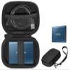 Alltravel case for External Solid State Drive Samsung T7 Touch, T5, T3 Portable 250GB 500GB 1TB 2TB SSD USB 3.0 External Solid State Drives, Strong Compact Light Weight case, Mesh Pocket (Black) view 1