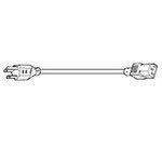 312010-01, Cable Assembly Power Cord 2.743m 18AWG 3 POS Power to 3 POS Power M-F (5 Items)