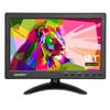 Haiway 10.1 inch Security Monitor, 1366x768 Resolution Small HDMI Monitor Small Computer Monitors with Remote Control with Built-in Dual Speakers HDMI VGA BNC USB Input for Gaming CCTV Raspberry Pi PC view 1
