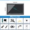 Haiway 10.1 inch Security Monitor, 1366x768 Resolution Small HDMI Monitor Small Computer Monitors with Remote Control with Built-in Dual Speakers HDMI VGA BNC USB Input for Gaming CCTV Raspberry Pi PC view 2