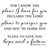 Jeremiah Bible Verse Home Decor- Scripture Verse Wall Stickers for Home Decor Removable Wallpaper for I Know The Plans I Have for You - Jeremiah 29:11, q07 view 2