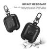 Maxjoy for AirPods 1/2 Case Case Leather with Keychain, Black view 3