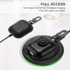 Maxjoy for AirPods 1/2 Case Case Leather with Keychain, Black view 4