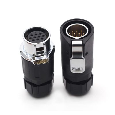 SZJELEN XHP20 Series 2Pin-12Pin Panel Mount Waterproof IP67 Connector Plug Socket,AC DC Signal,Industrial Electrical Wire Connector,Fit RV Solar Port (10Pin)