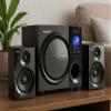 Boytone 60W Wireless Bluetooth Speaker with Powerful Bass, FM Radio, Remote Control - For Phone, Laptop, Aux-in, USB/SD view 3