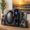 Boytone 60W Wireless Bluetooth Speaker with Powerful Bass, FM Radio, Remote Control - For Phone, Laptop, Aux-in, USB/SD view 4
