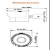 INAXSYS-ICT SECURITY SYSTEMS | INSBO4IRF | 4MP IR Bullet Camera, 2.8mm Fixed Lens, IP67 Weatherproof, RJ45 Connection view 2