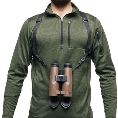 Bushnell Binocular Harness - Comfortable and Secure Hands-Free Binocular Holder - Adjustable and Lightweight for Outdoor Activities