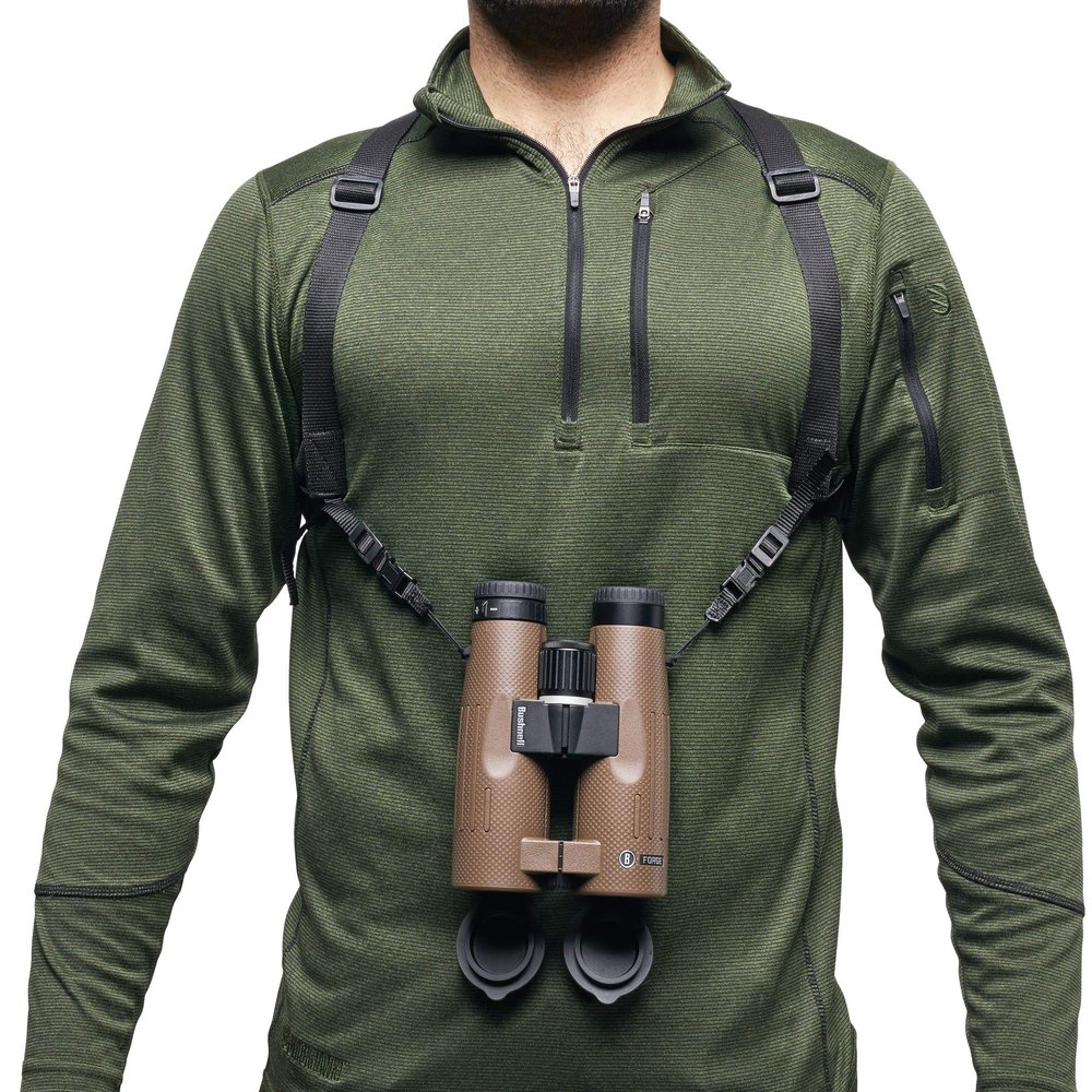 Bushnell Binocular Harness - Comfortable and Secure Hands-Free Binocular Holder - Adjustable and Lightweight for Outdoor Activities