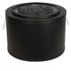 Lowell DX108 Steel Enclosure with Flange for 8-Inch Speaker, Recessed; Welded, Unitized Heavy Gauge Steel Construction; Diameter: 15.00-Inches; Depth: 10.50 Inches; Black Finish view 1