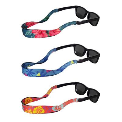 Ukes Kids Floating Neoprene Sunglass Straps - 3 Pack (Glasses Not Included)