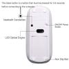 KLO Rechargeable Bluetooth Mouse for MacBook/MacBook air/Pro/iPad, Wireless Mouse for Laptop/Notebook/pc/iPad/Chromebook (Silver) view 4