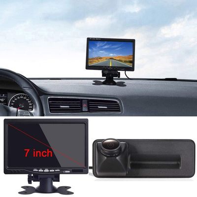 1280* 720 Pixel 1000TV Lines Rear View Camera Kit7 inch TFT LCD screen car monitor+HD rear view camera for Skoda Roomster Superb Cambi Yeti Fabia Octavia II 1Z 2 A1 Golf 5 V Variant 0603 ALE