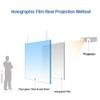 Rear Projection Screen Material Self - Adhesive Holographic Rear Projection Glass Film for Office Conference Presentation, Black, 60Inchx35.4Inch view 2