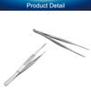 Utoolmart 1Pcs 200mm Lenght Stainless Steel Straight Pointed Tweezers with Serrated Tip view 4
