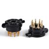 8Pin EL34 6550 KT88 CMC Bakelite Gold Tube Sockets view 1