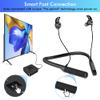 Golvery Bluetooth Headphones Transmitter for TV Watching, Neckband Wireless Stereo Earphones Earbuds Set w/Transmitter Adapter for Optical Digital RCA 3.5mm Aux TVs, Plug n Play No Audio Delay view 4