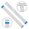 Aokin for Raspberry Pi Camera Cable, FFC Cable Ribbon Flex Extension Cable 15 Pin 1.0mm Pitch for Raspberry Pi, Octoprint Octopi Webcam, Monitor 3D Printer, etc, 15cm/5.90in, 1 Pcs view 2