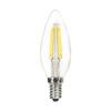 Satco S29890 4 watt C11 LED; Clear; Candelabra Base; 3000K; 350 lumens; 120 Volts (24) view 1