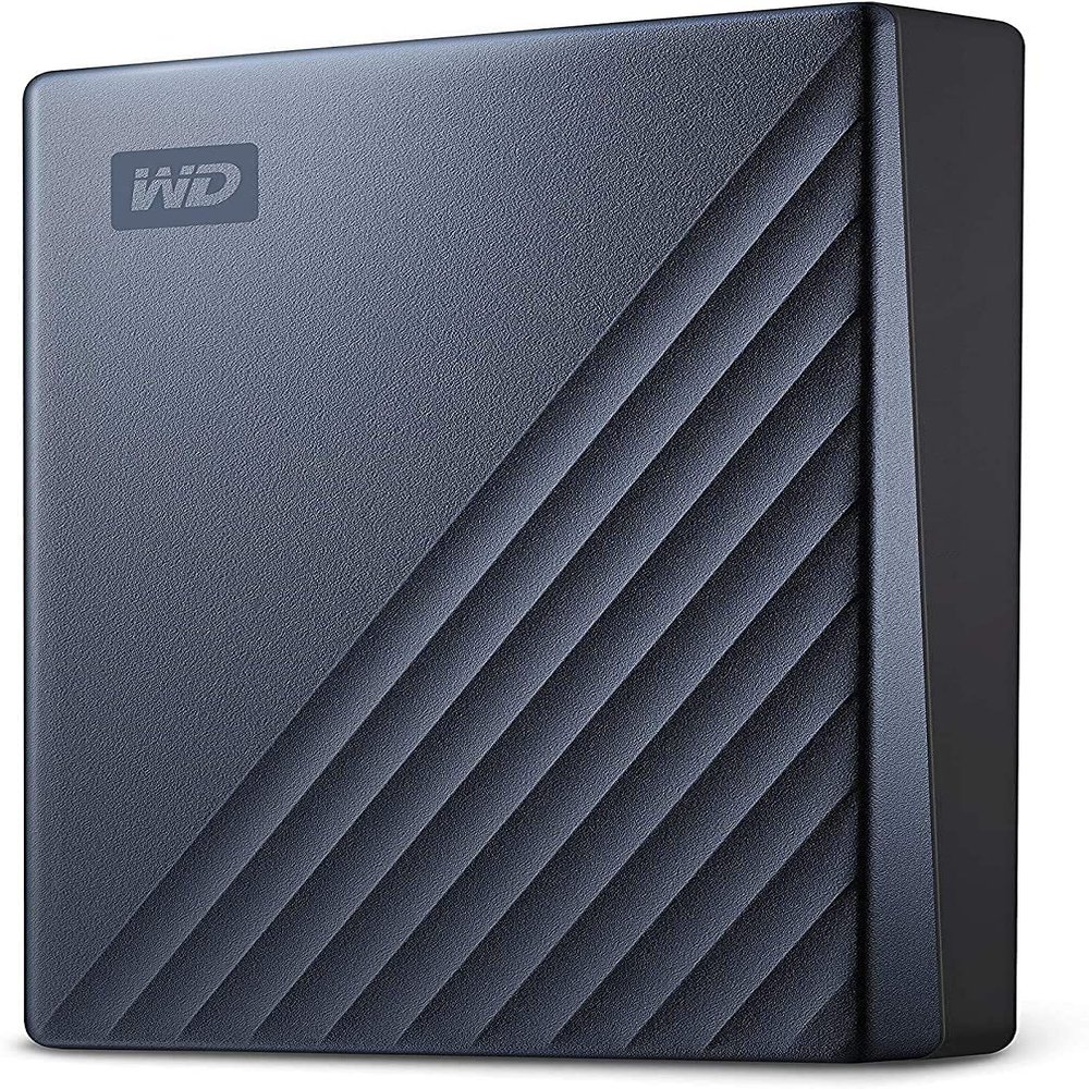 WD 2TB My Passport Ultra Blue Portable External Hard Drive, USB-C - WDBC3C0020BBL-WESN (Renewed)