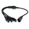 HangTon UPS PDU Computer PC Power Splitter Cord Male C14 to 3 x Female C13 10A 250V Extension Cable 24'' (C14-3xC13 60cm) view 2