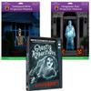 AtmosFEARfx Ghostly Apparitions Halloween Digital Decoration DVD with Large Holographic + Reaper Bros Window Projection Screens