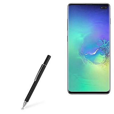 BoxWave Stylus Pen Compatible with Samsung Galaxy S10 Plus - FineTouch Capacitive Stylus, Super Precise Stylus Pen - Jet Black
