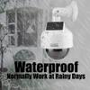 ASHATA Dome Dummy Security Camera, Indoor/Outdoor, Solar Powered, with Flashing LED Light, for Home, Warehouse, Shops view 4