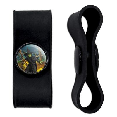 GRAPHICS & MORE Wizard of Oz Wicked Witch Character Headphone Earbud Cord Wrap - Charging Cable Manager - Wire Organizer Set of 2 - Black