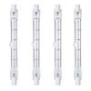 Comyan 4-Pack R7S 118mm T3 300W Halogen Bulb Dimmable 4500lm J-Type 120V R7S Base Warm White 2700K Double Ended Halogen Light Bulbs view 3