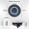 Herdio 4 Inch Bluetooth Ceiling Speakers 160W Flush Mount in Wall Amplifier Receiver Suitable for Indoor Home & Covered Outdoor Porch (Pairs) view 4