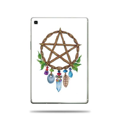 MightySkins Skin Compatible with Samsung Galaxy Tab S5e (2019) - Pentacle Charm | Protective, Durable, and Unique Vinyl Decal wrap Cover | Easy to Apply, Remove, and Change Styles | Made in The USA