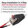 exgoofit 10-Pack Speaker Wire Cable to Audio Male RCA Connector Adapter Plug Jack view 2