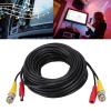 Zetiling 2 in 1 BNC DC Security Camera Extension Cable for CCTV Video Power Wire Black Cord 10M Length for Surveillance Systems view 3