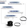 Replacement Part For Bissell Vacuum Cleaner 1 Plated Cartridge Filter With 2 Flat Belts For Models 26T5, 35766, 3576M, 6582, 6579, 65793, 65823, 6582R view 3