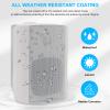 Herdio 4 Inches Passive Indoor Outdoor Speakers Waterproof Wired 200 Watt with Powerful Bass,Wall Mount Speakers for Patio Garage Covered Deck view 3