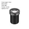uxcell 3 Pcs CCTV Camera Lens 12mm Focal Length 5MP F2.0 1/3 Inch Wide Angle for CCD Camera view 2