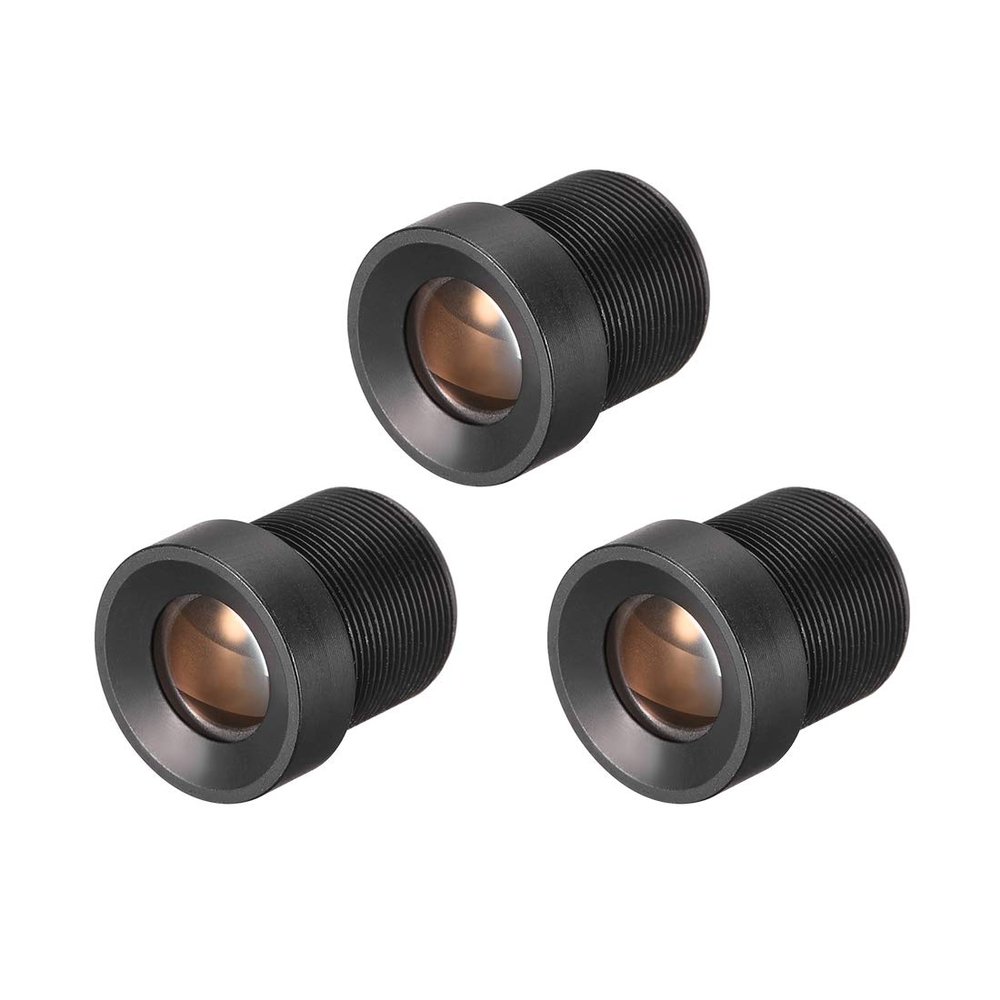 uxcell 3 Pcs CCTV Camera Lens 12mm Focal Length 720P F2.0 1/3 Inch Wide Angle for CCD Camera