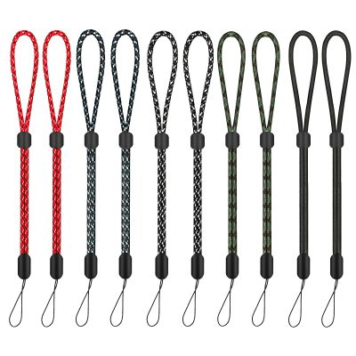 Hukado 10 Pack Extra-Long Adjustable Wrist Lanyards Comfort-Fit Anti-Drop Straps for Phones & Large Hands, Ideal for Cameras, Controllers, Keys & Badges Secure Daily, Office & Travel Use Color-A