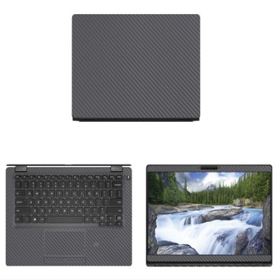Decalrus - Protective Decal for Dell Latitude 13 5300 2-in-1 (13.3" Screen) Laptop Grey Carbon Fiber Skin case Cover wrap CFdellLatitude13_5300Grey