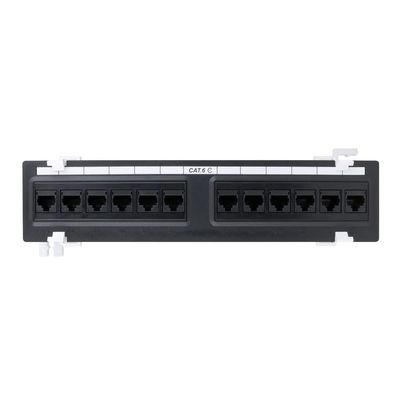 12-Port Cat6 Wall Mount Patch Panel