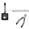 TetherTies Coils 5 Pack - Extendable, Expandable, Retractable Cable Tethers, Anti Theft Locks, Security Tether with Nylon Coated Stainless Steel Wire, Free Crimping Tool, Secure Devices view 1