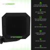 Ampcaddy Golf Bluetooth Speaker with Mount, Bluetooth Speaker and Mount with Loud Stereo Sound and Bass Boost, Extended Playtime and Range (V3 Pro - 15 Watts) view 4