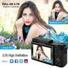 CEDITA Digital Camera Vlogging Camera 24MP 2.7K Full HD Flip Screen 180 Degree Rotation (G1) view 2
