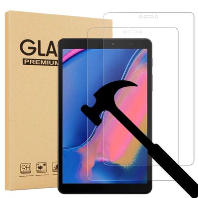 [2 Pack] EpicGadget for Galaxy Tab A 8.0 2019 (SM-T295 LTE Model Only) Screen Protector,9H Hardness HD Anti-Scratch Bubble Free Tempered Glass Screen Protector for Samsung Galaxy Tab A 8 Released 2019