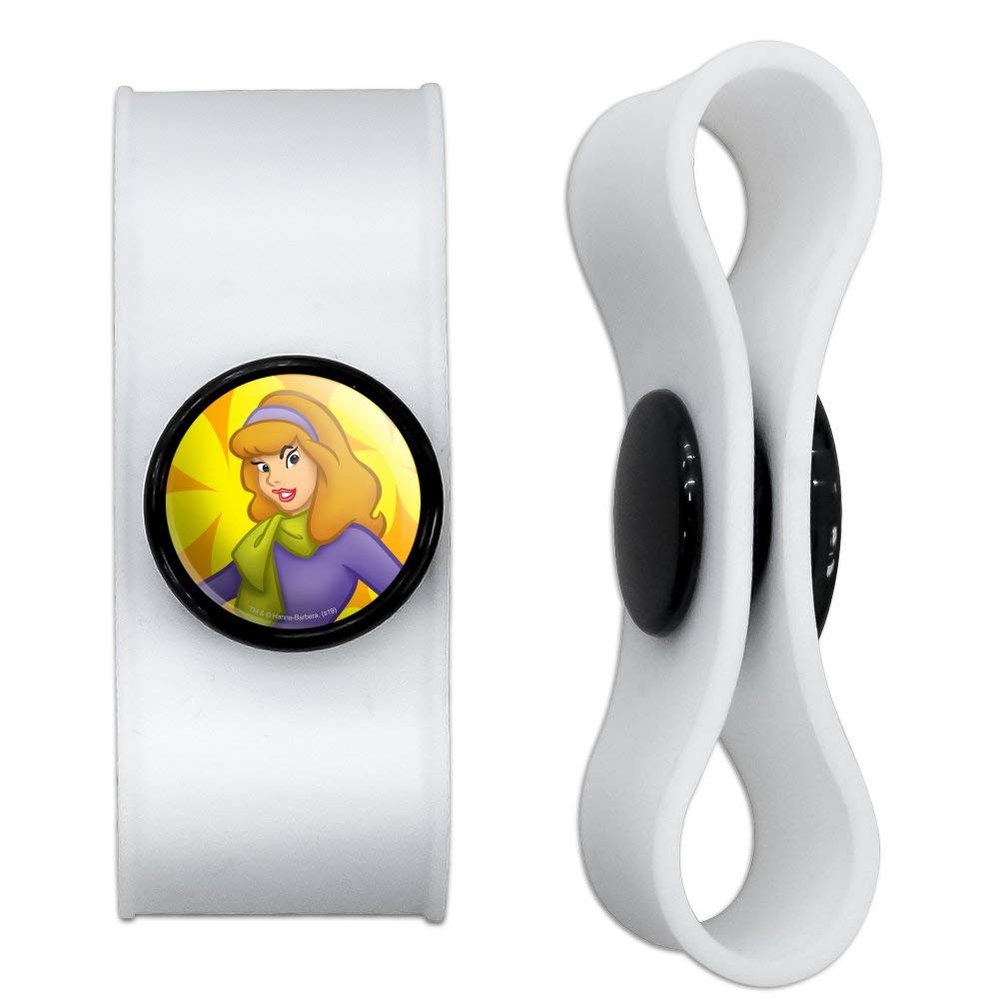 GRAPHICS & MORE Scooby Doo Daphne Character Headphone Earbud Cord Wrap - Charging Cable Manager - Wire Organizer Set of 2 - White