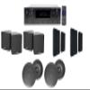 H12X500UBT 6-Zone Home Theater Receiver+Cube+Wall+Black Ceiling Speakers view 1