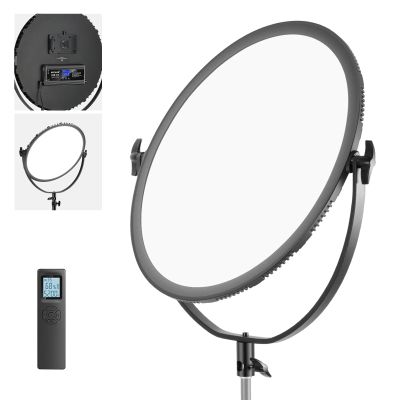 NEEWER LED Bi Color Studio Round Lighting, Ultra Thin Edge Flapjack Light