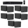 Rockville RCS80-1 Bundle: 60 Watt 70V Commercial Bluetooth Amplifier, (10) 3.5 in Black Cube Wall Mount Swivel Speakers, for Restaurants, Cafes, and Offices, 11-Items view 1